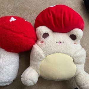 Adorable Red Mushroom Plush Toy for kids